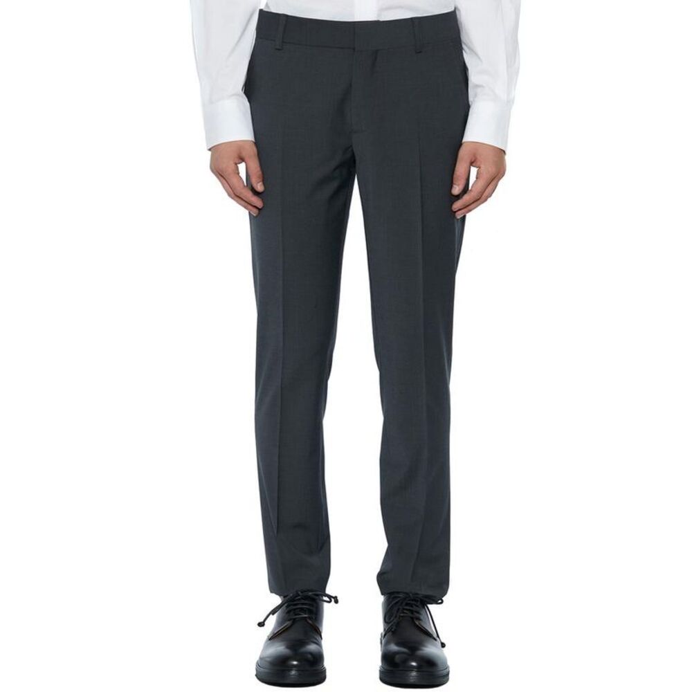 DANIELE ALESSANDRINI Men's Tailored Fit Dress Pants Men CHARCOAL